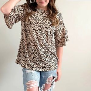 Leopard Tunic Top